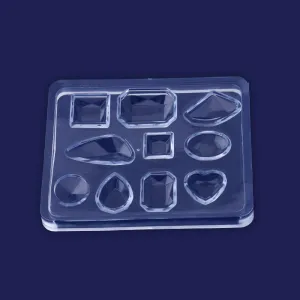 1 pcs 61*76mm Silicone Mold For  Earrings pendant Resin Mold Handmade DIY Resin gemstone Shape