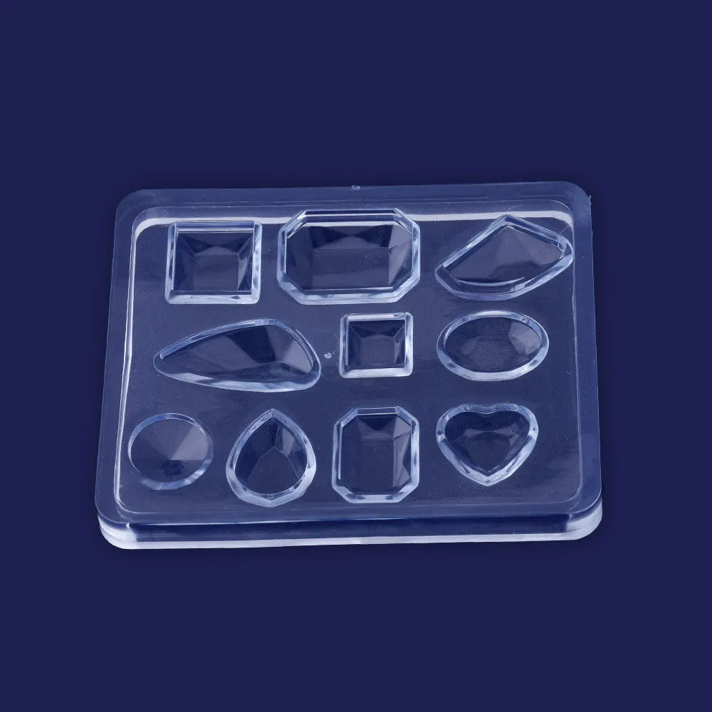 1 pcs 61*76mm Silicone Mold For  Earrings pendant Resin Mold Handmade DIY Resin gemstone Shape
