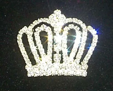 #11897 Rhinestone Crown Pin