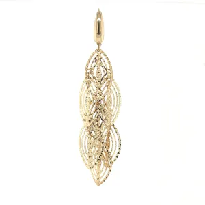 14K Teardrop Chandelier Earrings