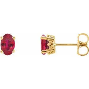 14K White Natural Mozambique Garnet Earrings