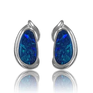 14kt White Gold Opal earrings