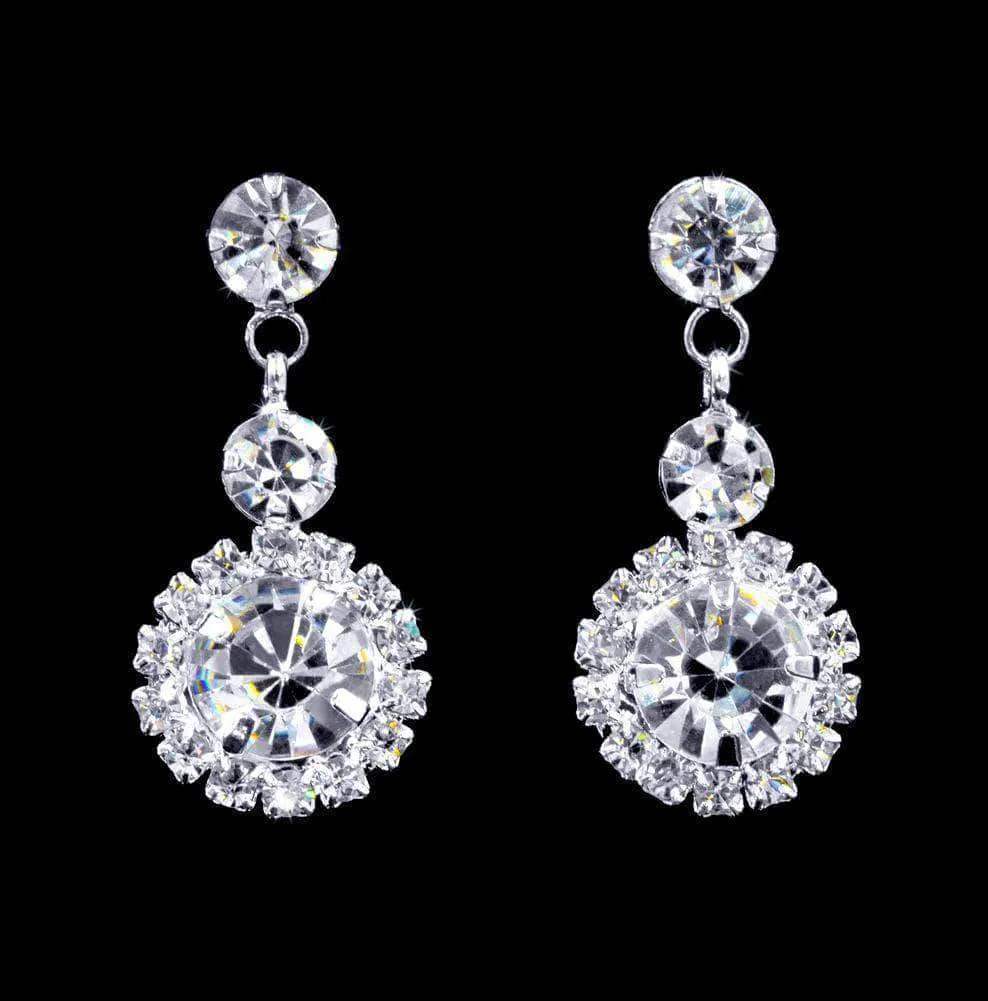 #16906 - Rosette Dangle Earrings