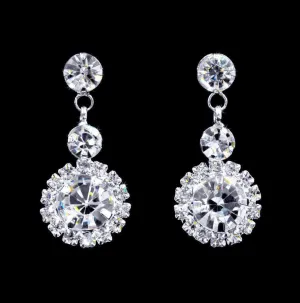 #16906 - Rosette Dangle Earrings
