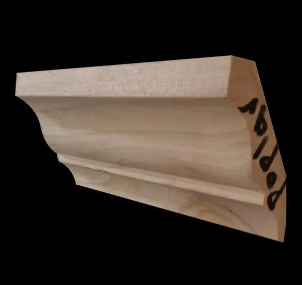 5 1/4" Stain Grade Crown Molding Poplar