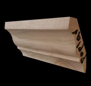 5 1/4" Stain Grade Crown Molding Poplar