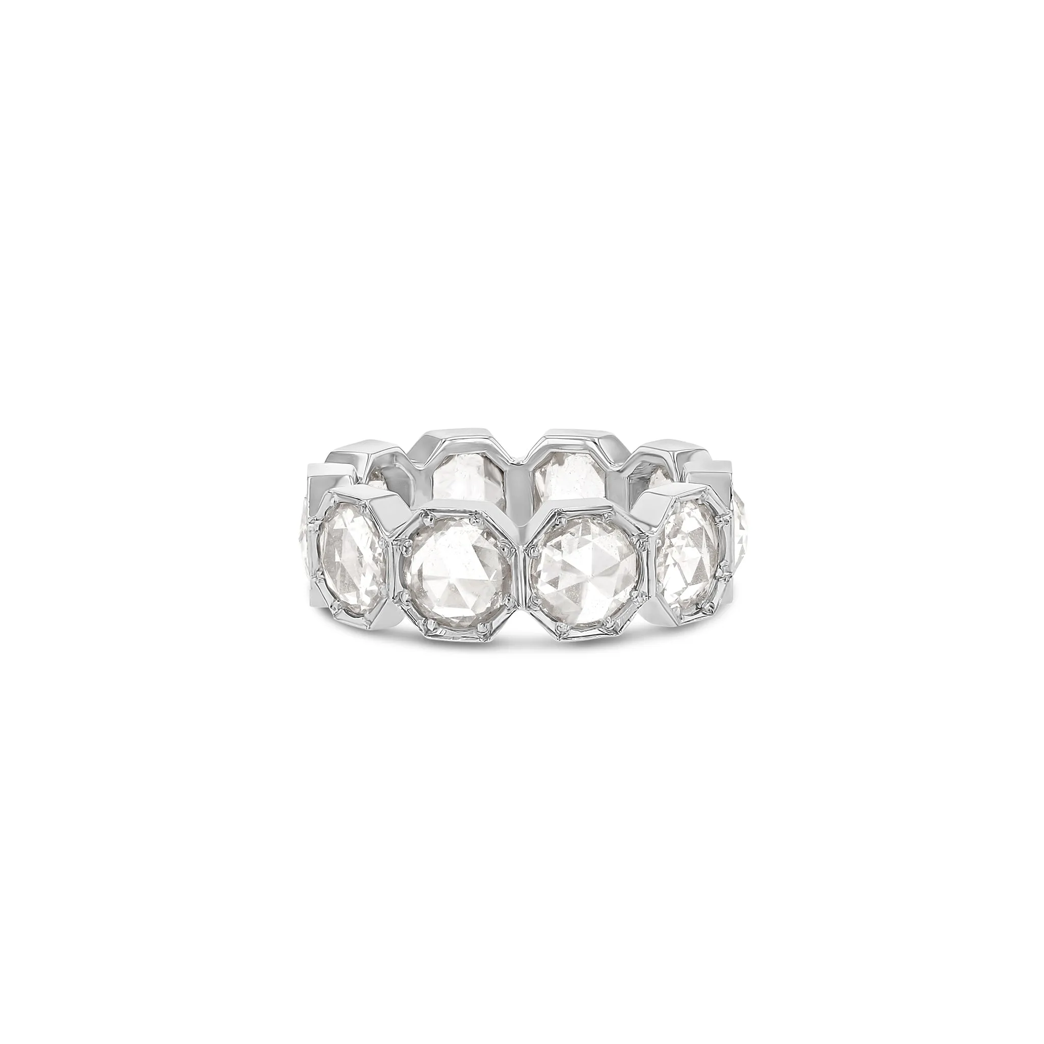 5mm Crown Bezel Diamond Eternity Ring