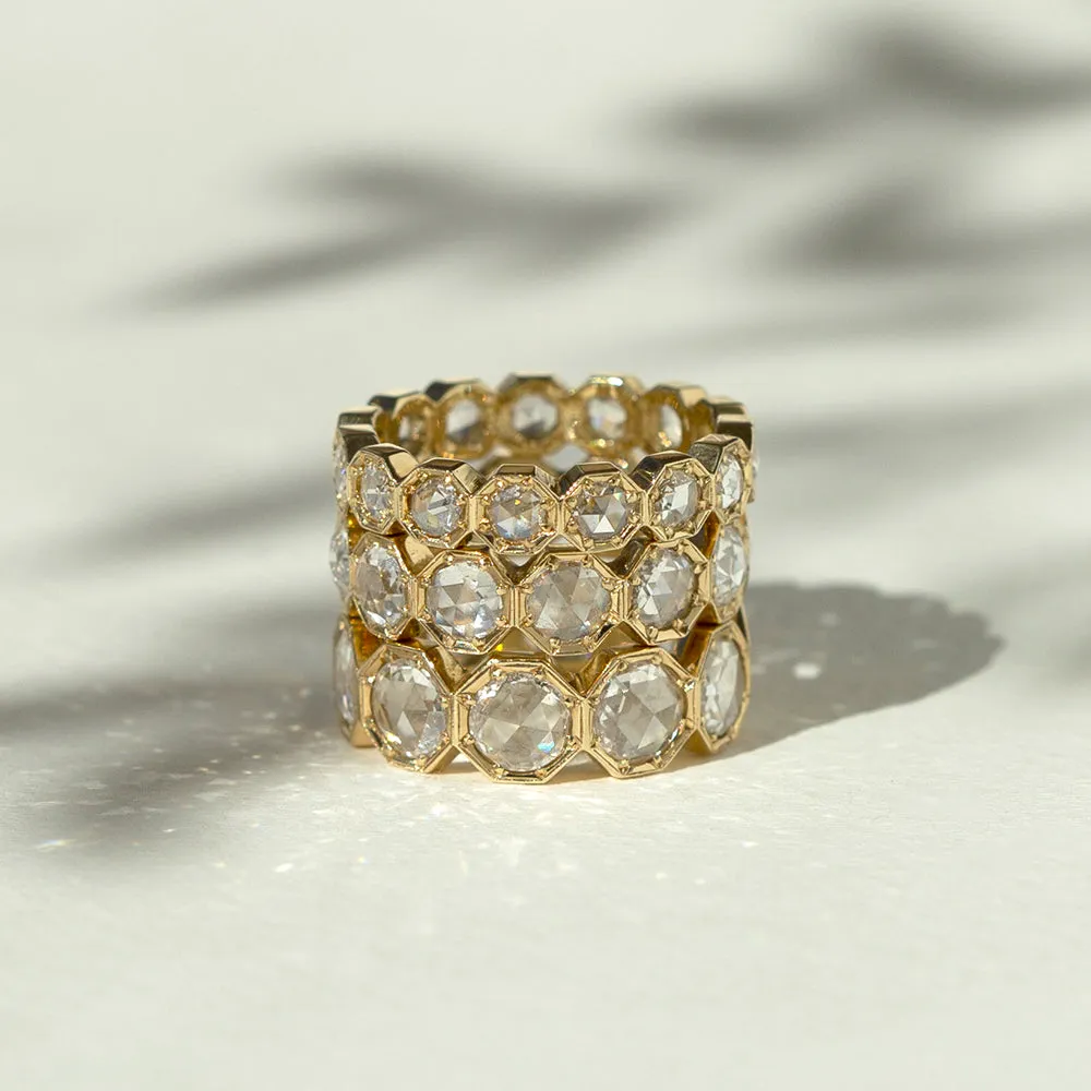 5mm Crown Bezel Diamond Eternity Ring