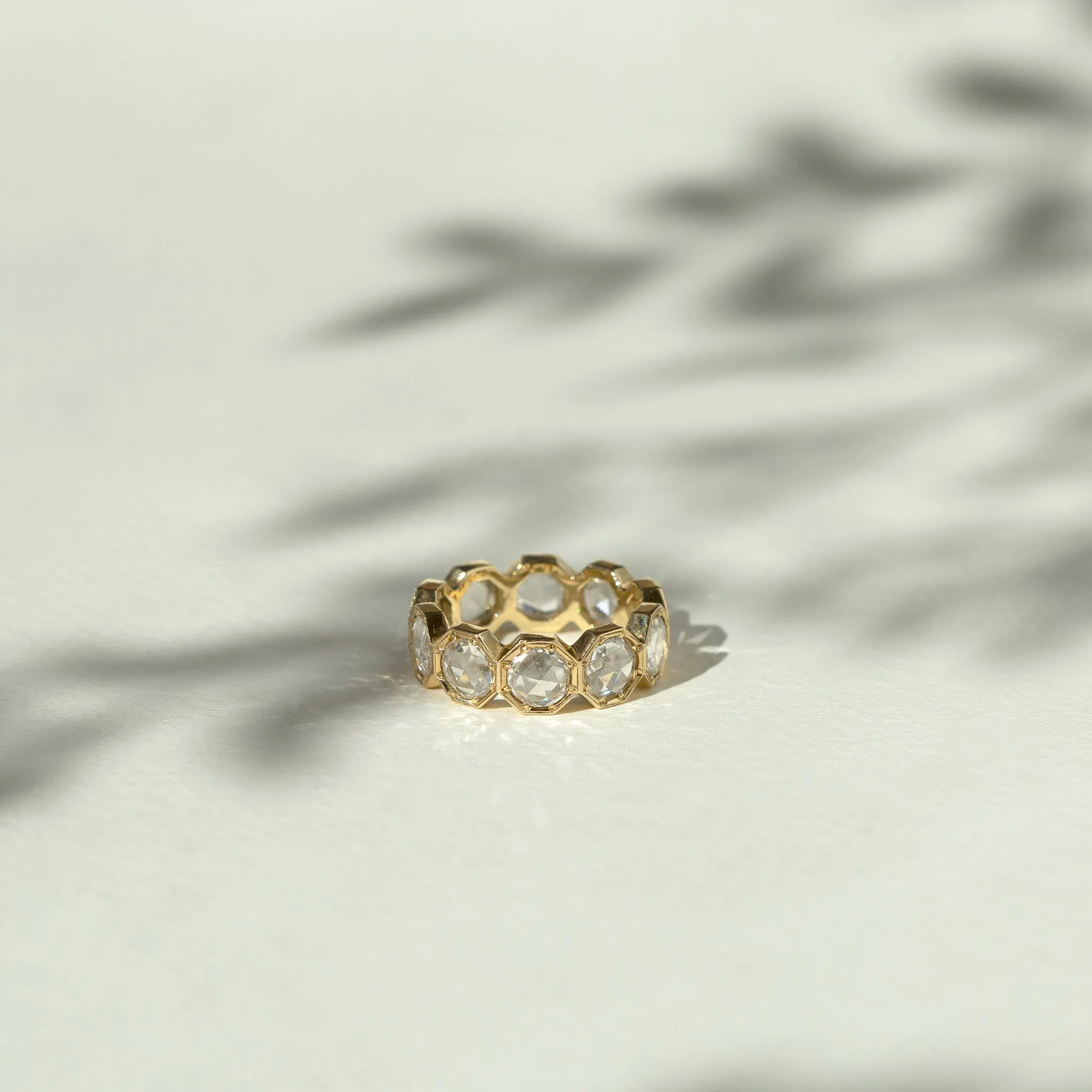 5mm Crown Bezel Diamond Eternity Ring
