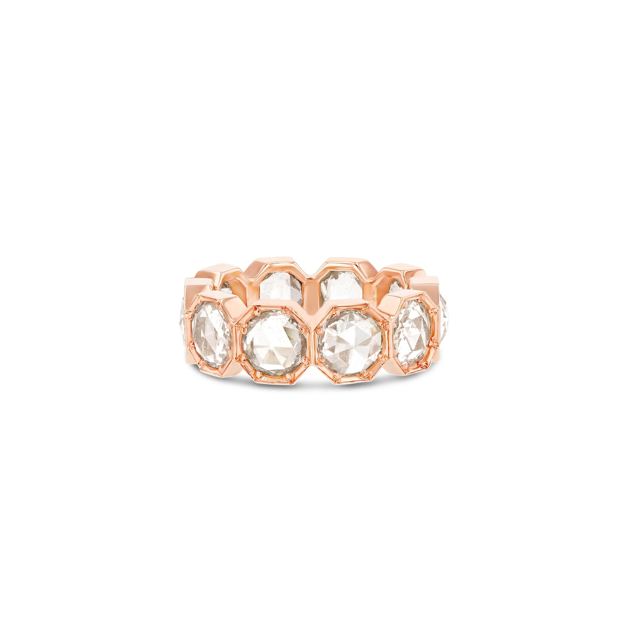 5mm Crown Bezel Diamond Eternity Ring