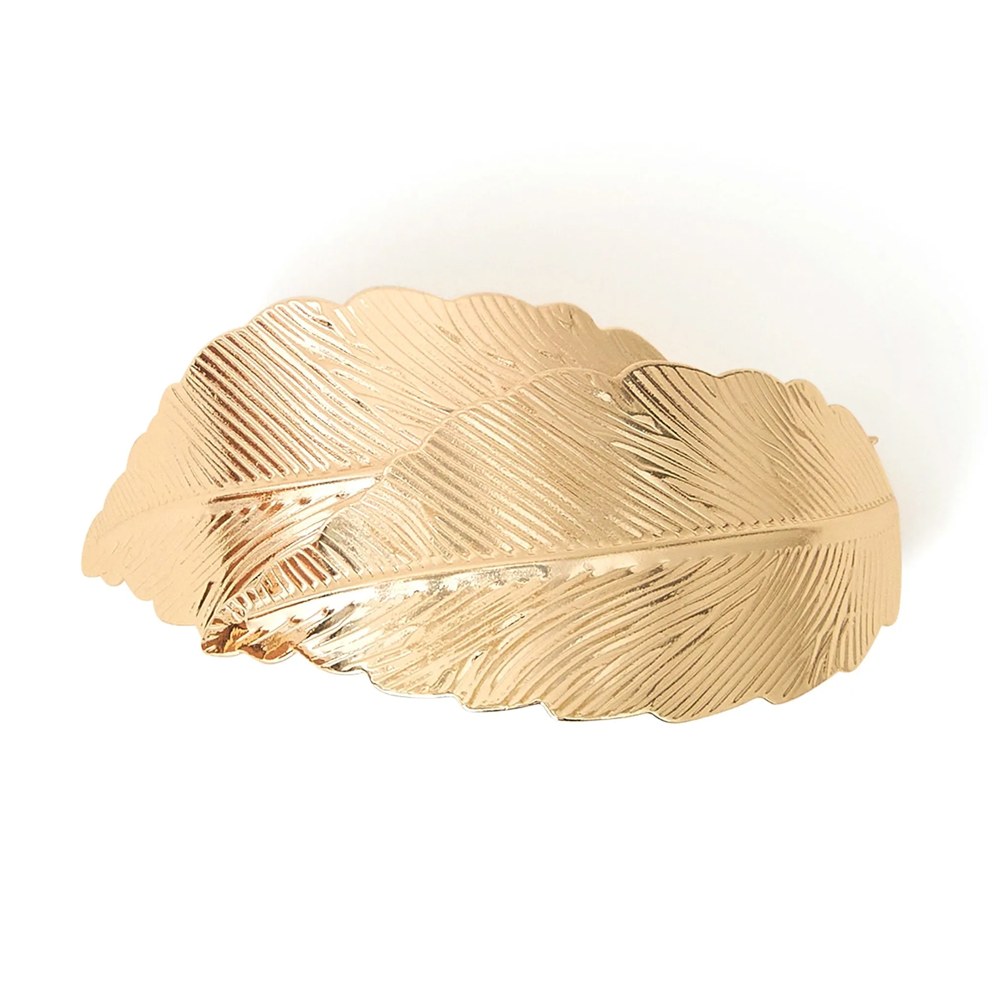 Accessorize London Rose Gold Hair Layered Leaf Barrette