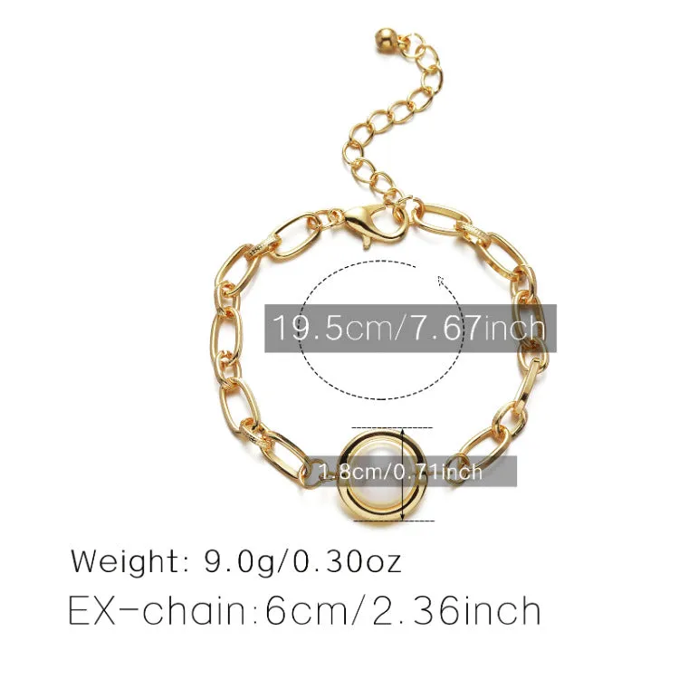 Alloy Fashion Pearl Chain Bracelet