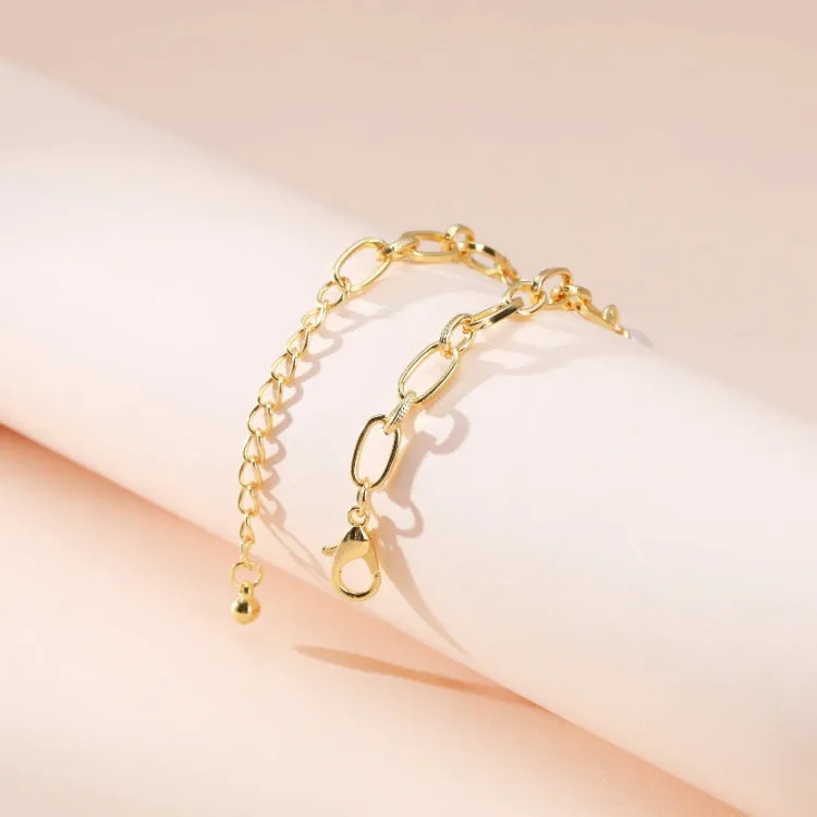 Alloy Fashion Pearl Chain Bracelet