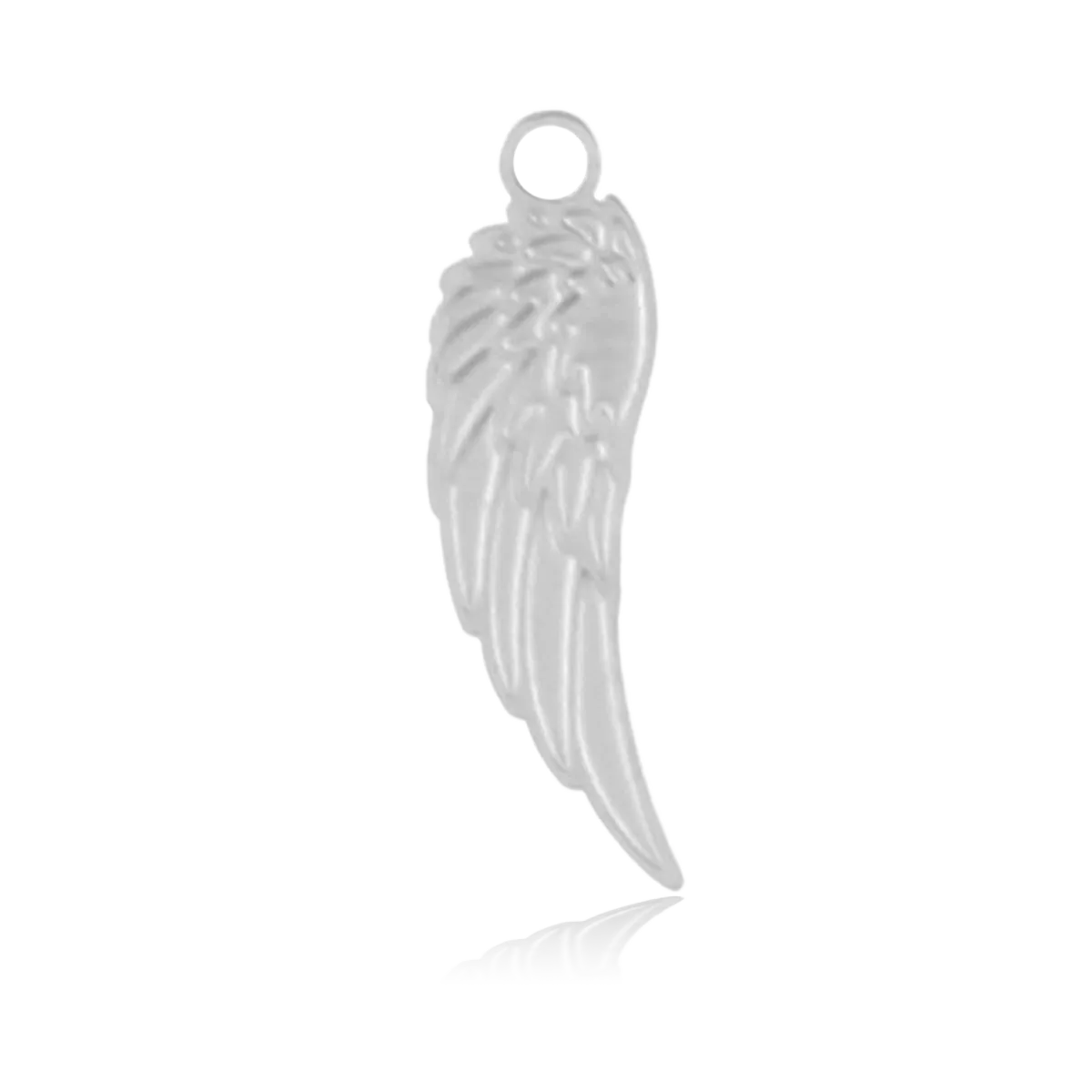 Angel Wing Cutout Charm with Azure Blue Jade Charity Bracelet