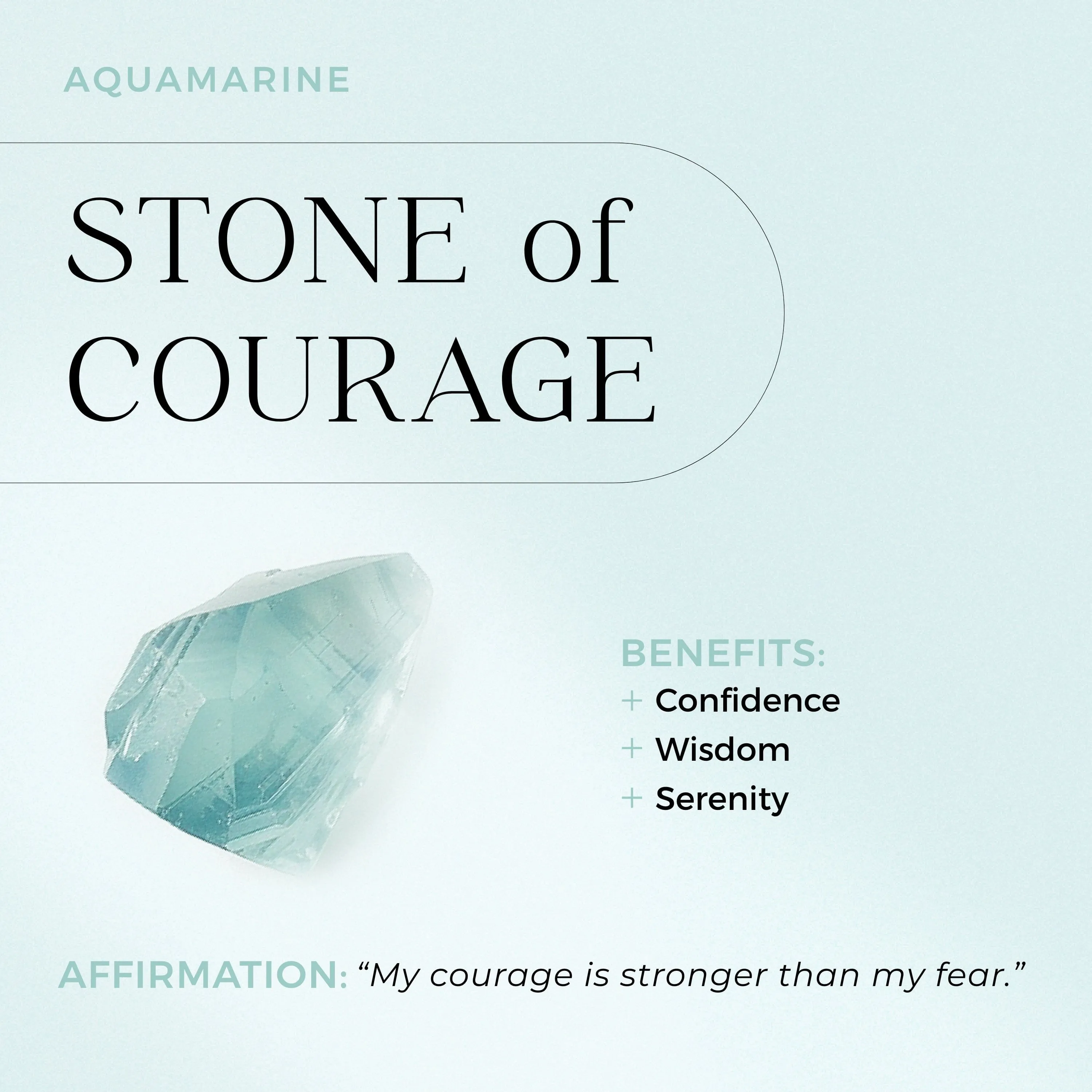Aquamarine Birthstone Sway Necklace & Herringbone Chain