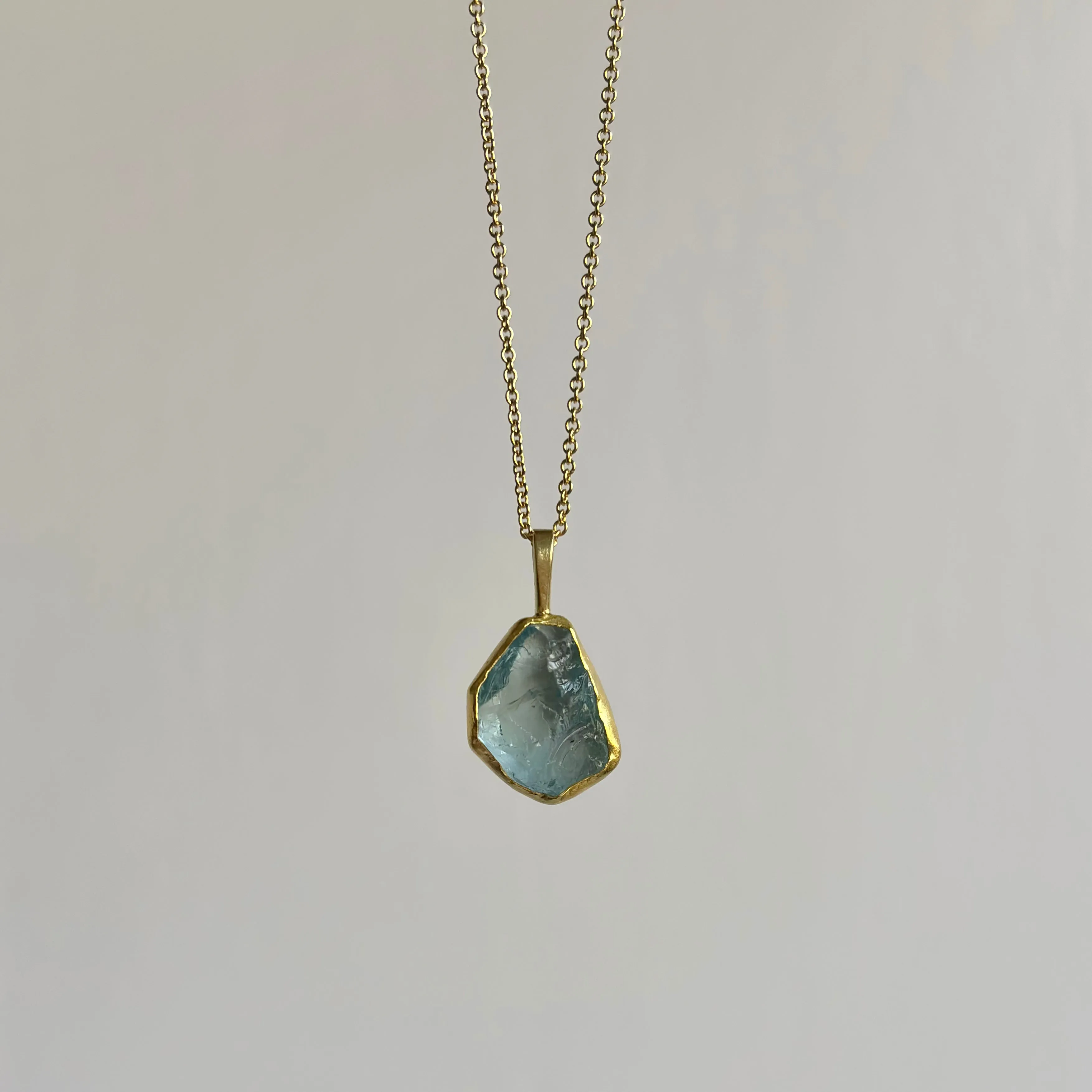 Aquamarine Crystal Pendant