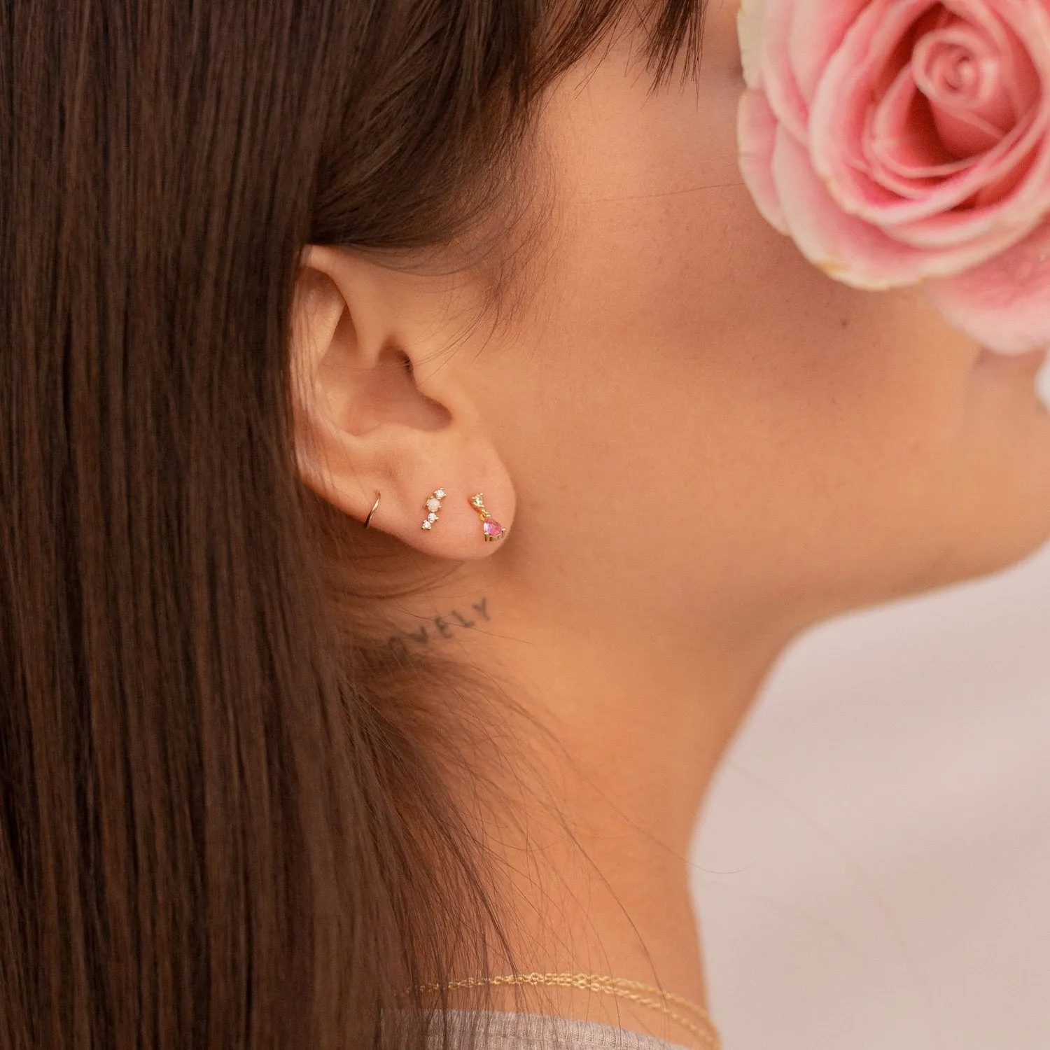 Asia Opal Stud Earrings