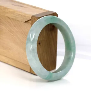 Baikalla Classic Green Natural Jadeite Jade Bangle (54.41 mm )#321