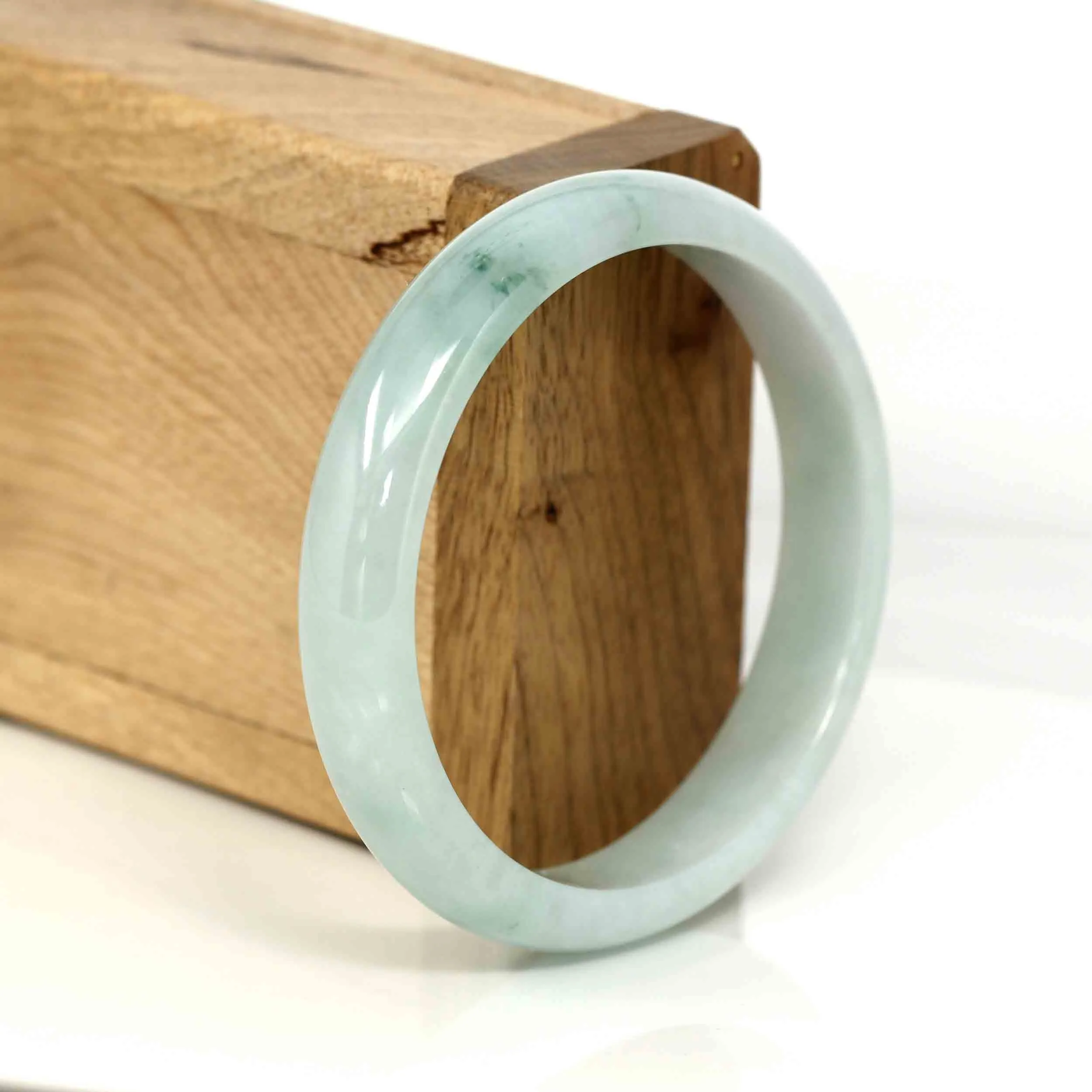 Baikalla Classic Real Jade Jadeite Bangle Bracelet ( 58.18 mm )#570