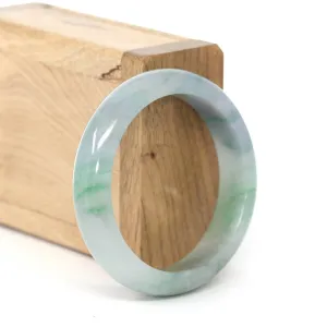 Baikalla "Classic Bangle" Blue Green Natural Burmese Jadeite Jade Bangle (52.61mm) #245