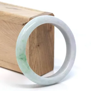 Baikalla™ "Classic Bangle" Genuine Burmese Green Jadeite Jade Bangle Bracelet (58.28 mm) #176