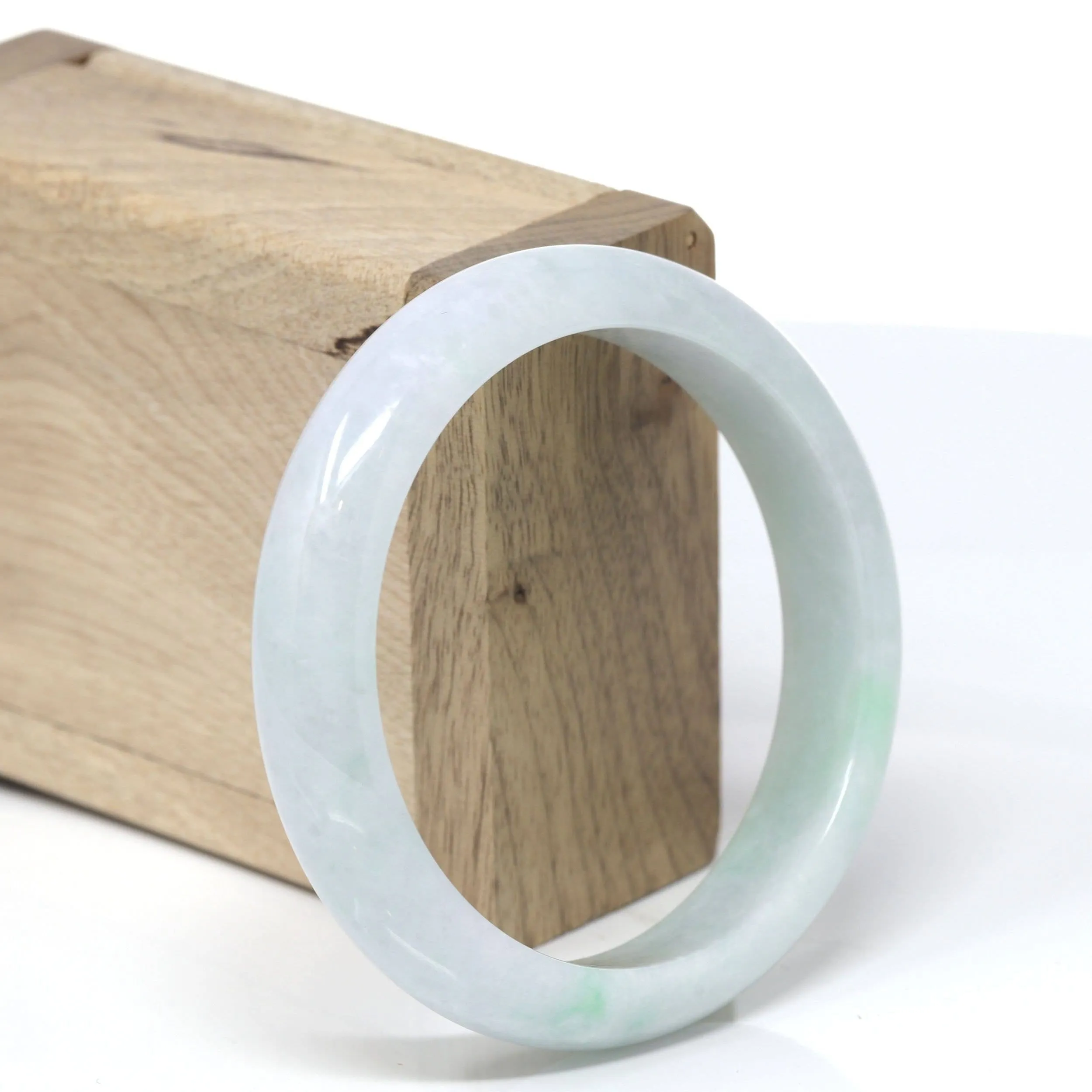 Baikalla™ "Classic Bangle" Genuine Burmese High Quality Jadeite Jade Bangle Bracelet (58.1mm)#148