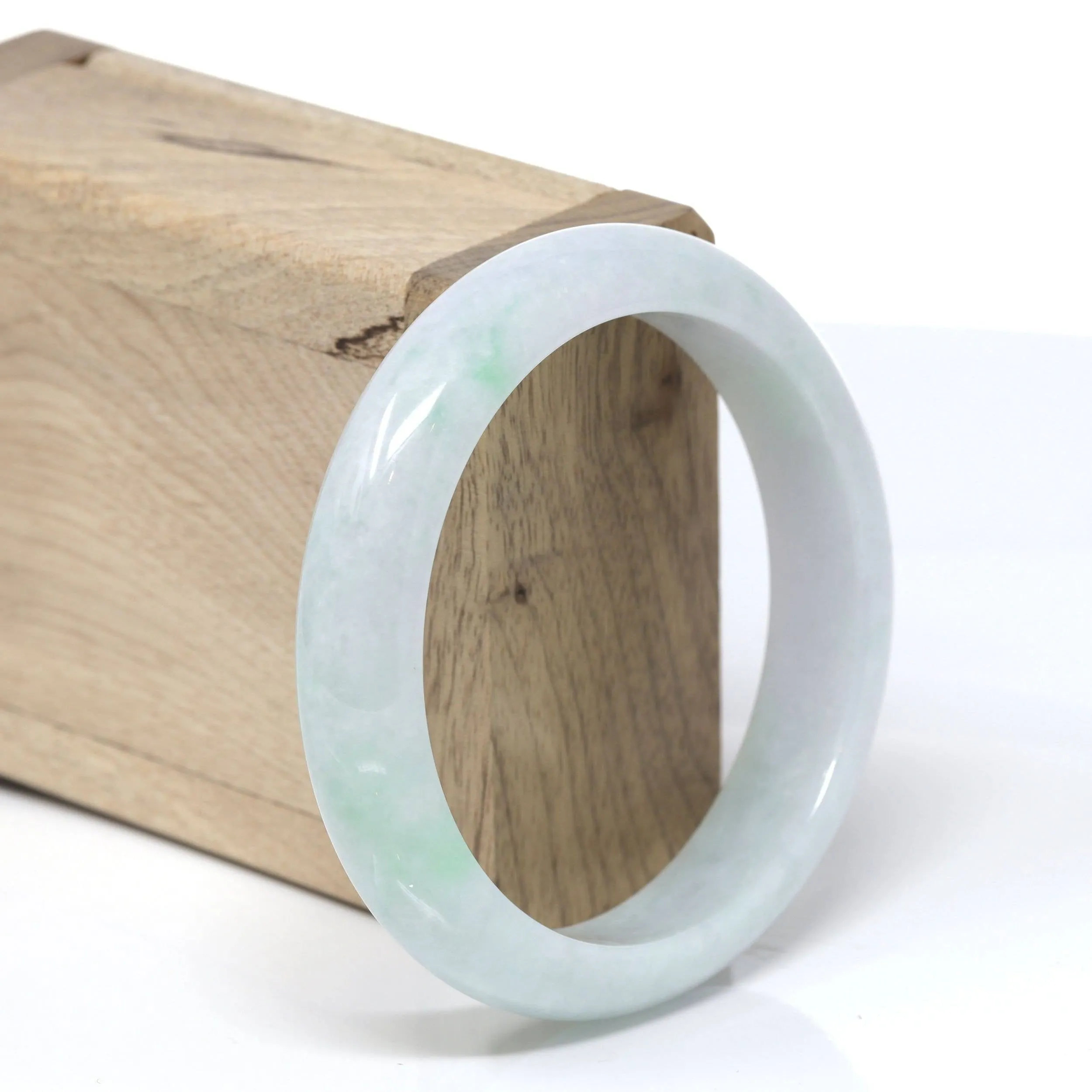 Baikalla™ "Classic Bangle" Genuine Burmese High Quality Jadeite Jade Bangle Bracelet (58.1mm)#148