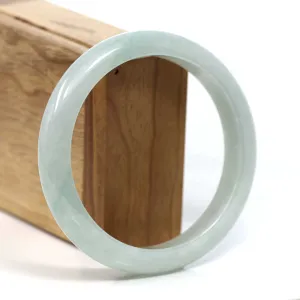 Baikalla™ "Classic Bangle" Genuine Burmese Jadeite Jade Bangle Bracelet (62.28mm) #T196