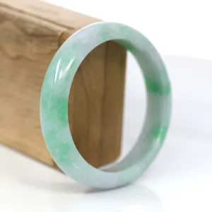 Baikalla™ "Classic Bangle" Genuine Jadeite Jade Green Bangle Bracelet (59.39mm)#875
