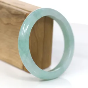 Baikalla™ "Classic Bangle" Genuine Jadeite Jade Green Bangle Bracelet (59.63mm)#369