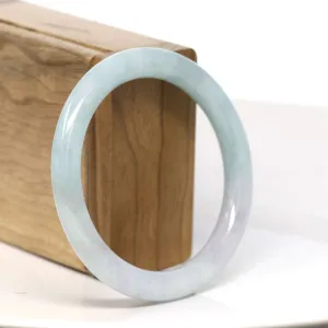 Baikalla "Full Round" Light Green Petite Jadeite Jade Bangle Bracelet (56.19 mm) #T053