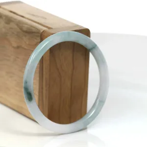 Baikalla "Petite" Natural Burmese Blue-green Jadeite Jade Bangle Bracelet (56.04 mm) #T111