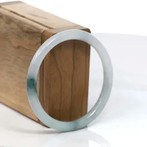 Baikalla "Petite" Natural Burmese Blue-green Jadeite Jade Bangle Bracelet (56.19 mm) #T114