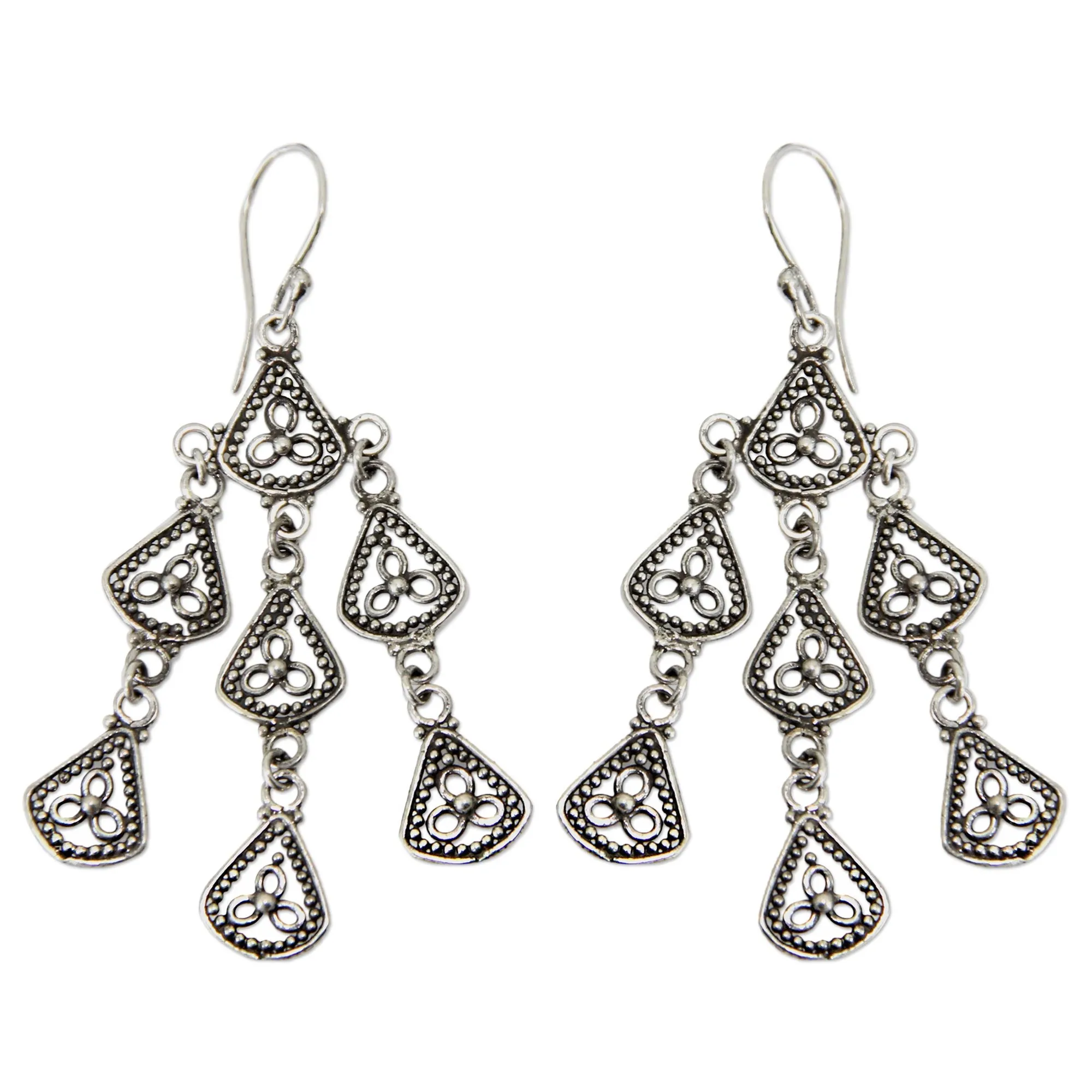 Bali Belle Sterling Silver Chandelier Earrings