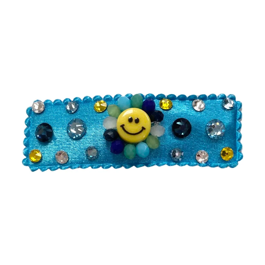 Bari Lynn Daisy w/Swarovski Crystal Snap Clip