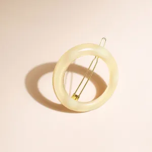Barrette Ronde Ivoire