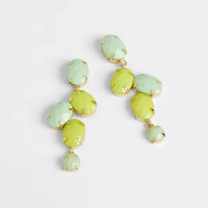 Bella Earrings - Green - Final Sale