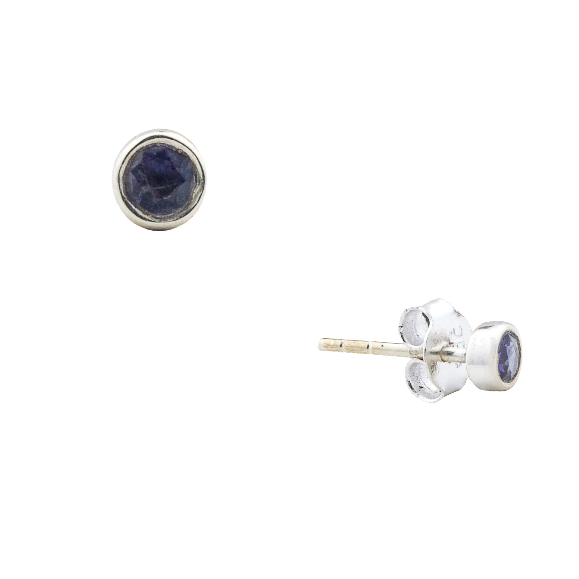 Bezel Stud, Iolite