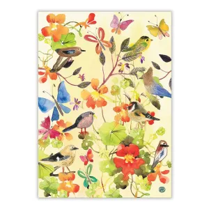 Birds and Butterflies Kitchen Towe