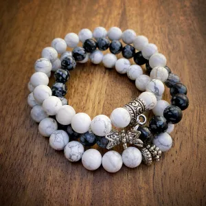 Black-and-White Happy Stack