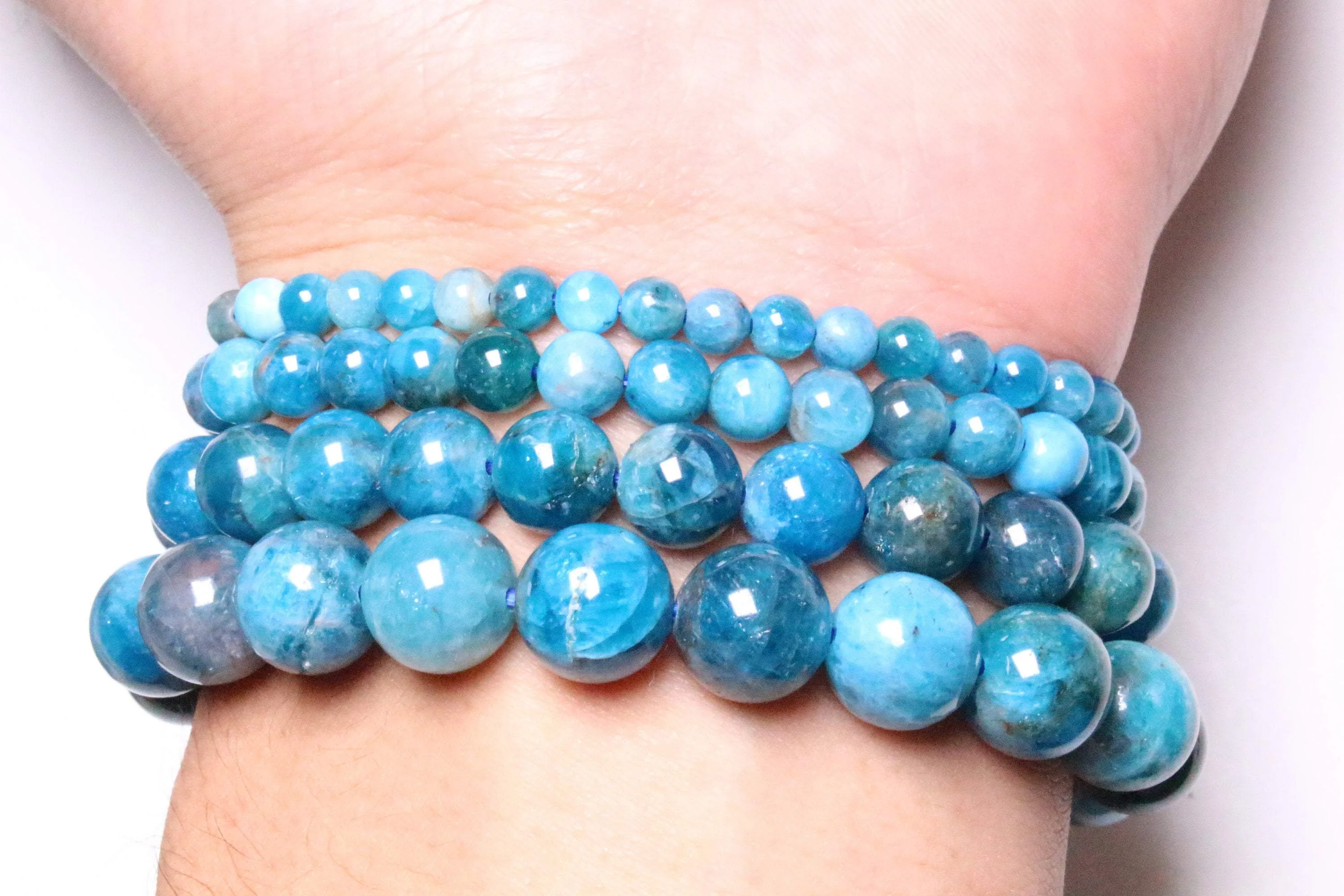 Bracelet Apatite Bleue multicolore A 