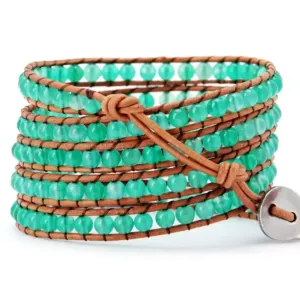 Bracelet de Chance "Éclat de Jade Vert"