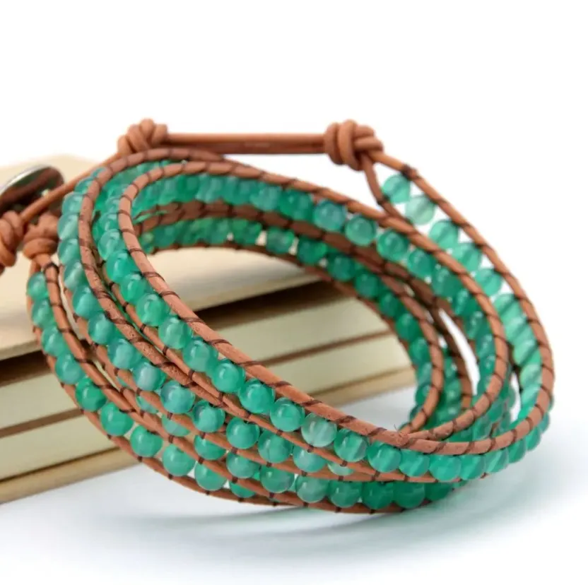 Bracelet de Chance "Éclat de Jade Vert"