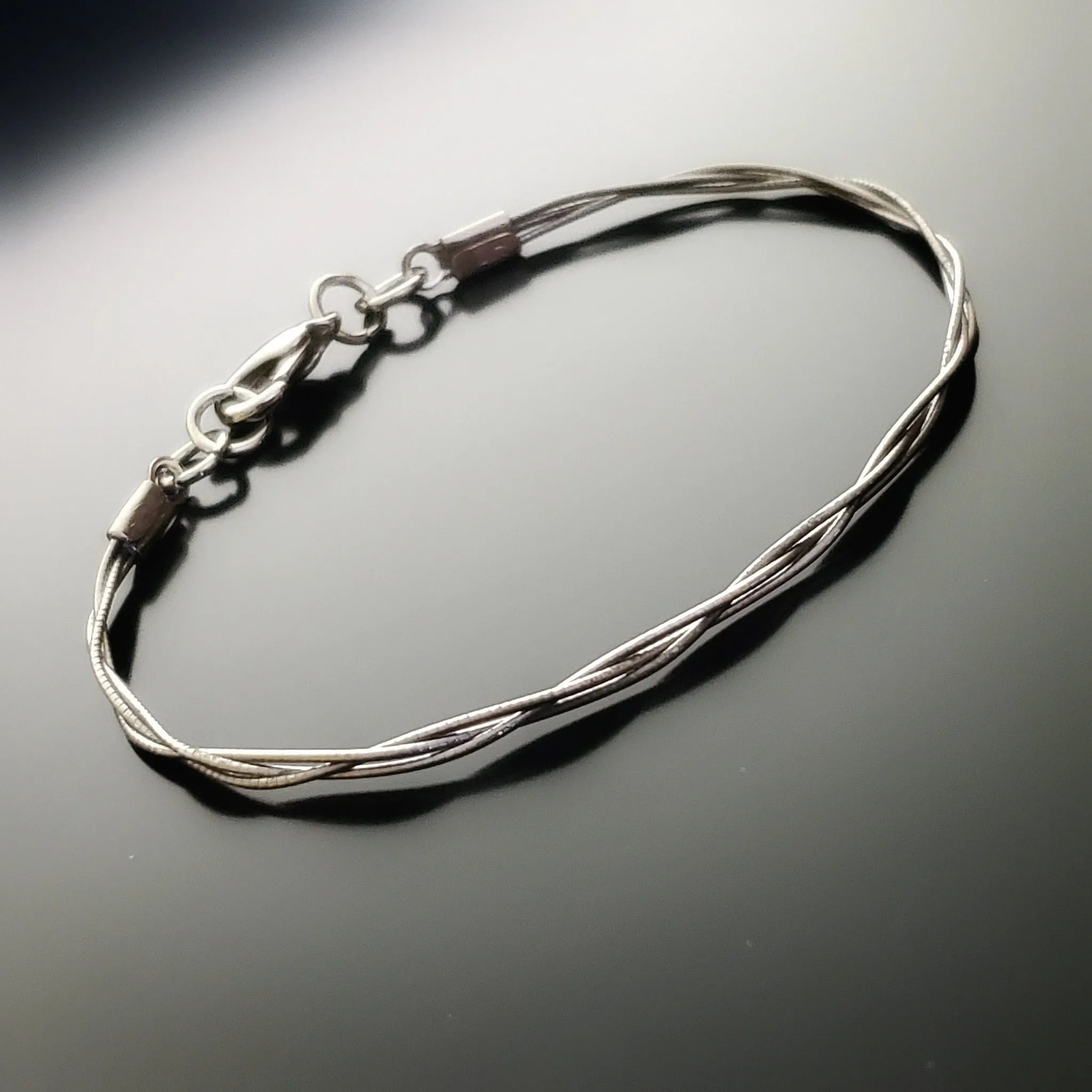 Braided Cello String Unisex Clasp Bracelet