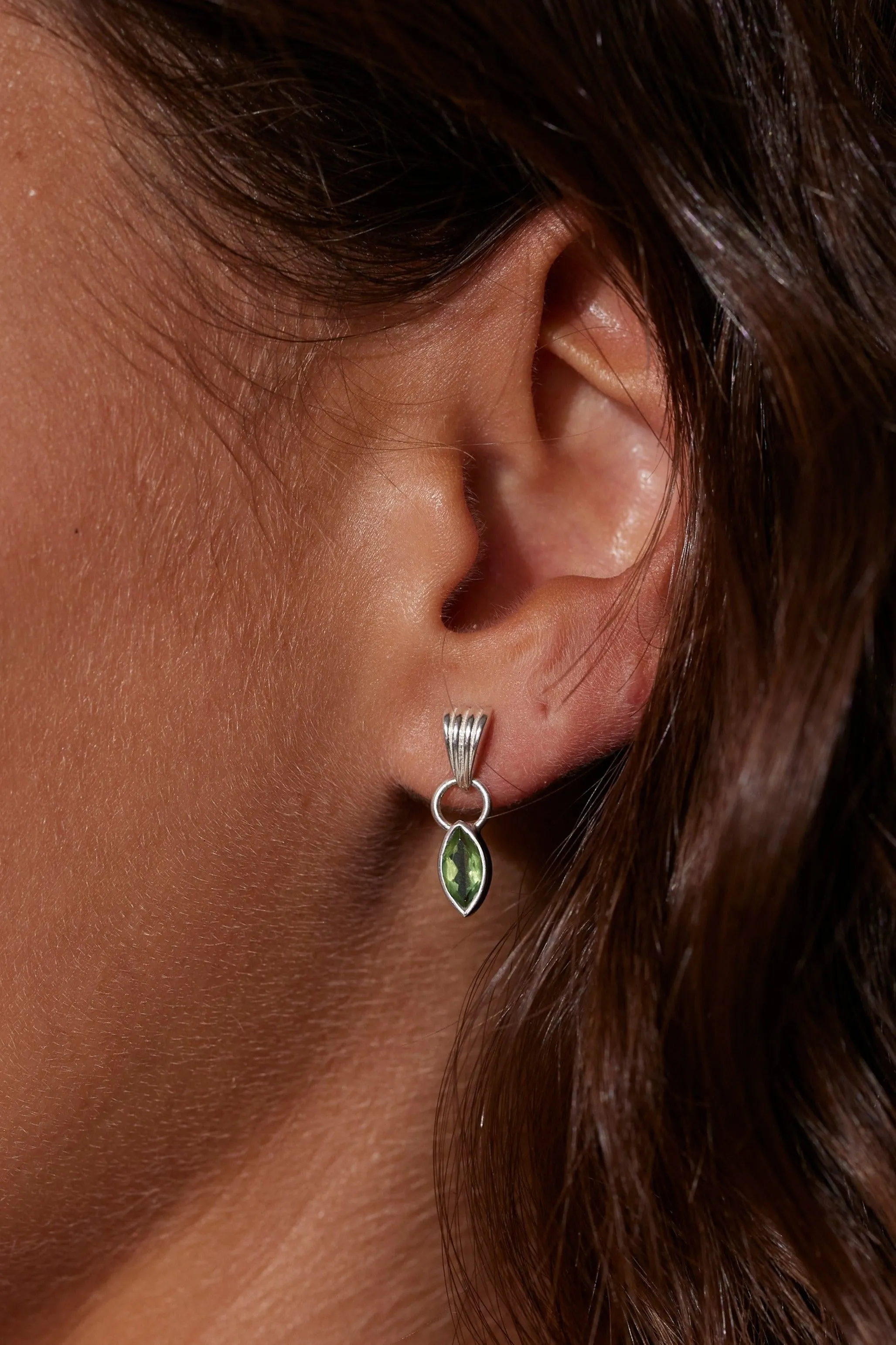 Camille Apatite Silver Earrings