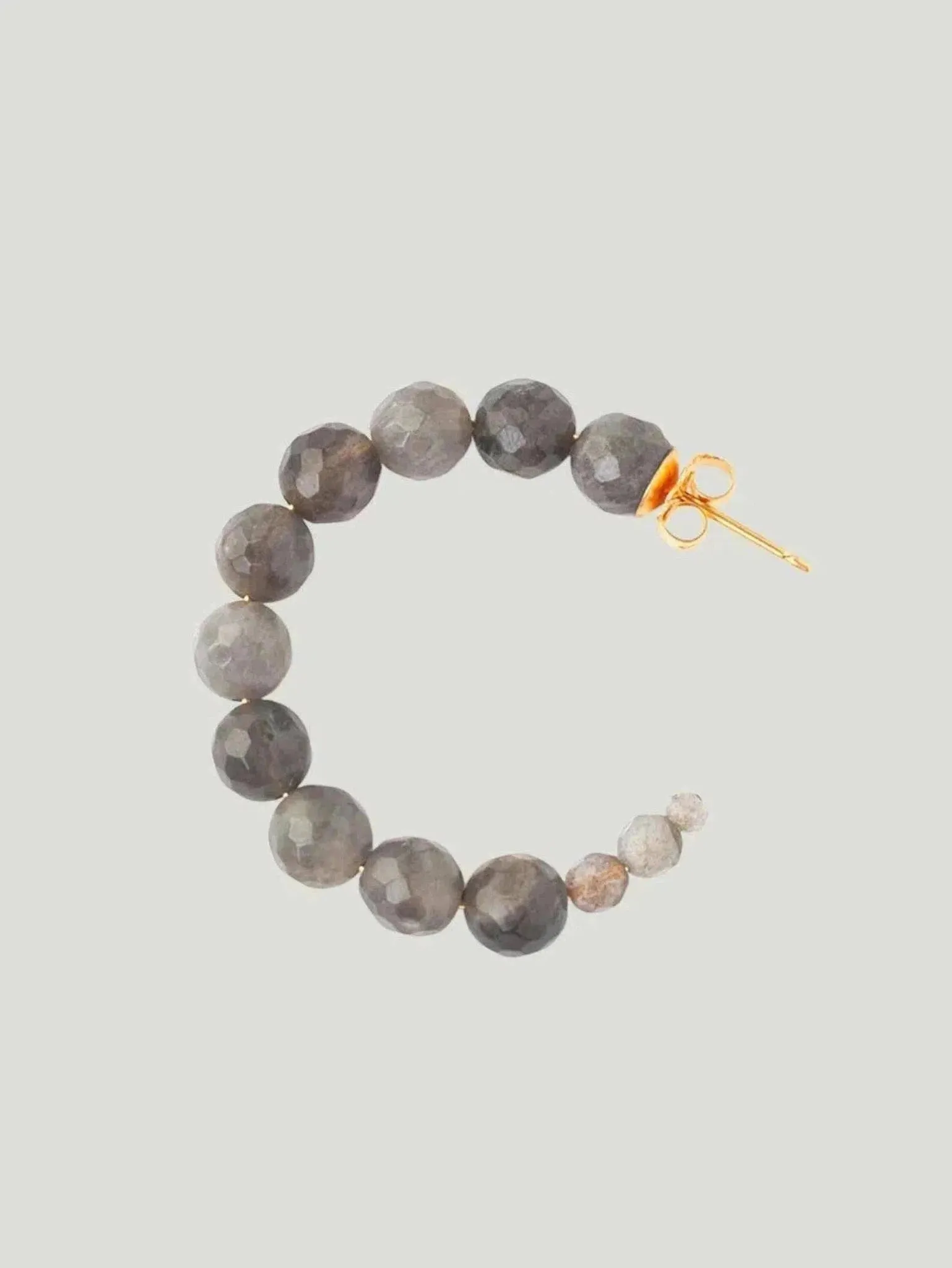 Chan Luu Medium Gemstone Hoop Earrings