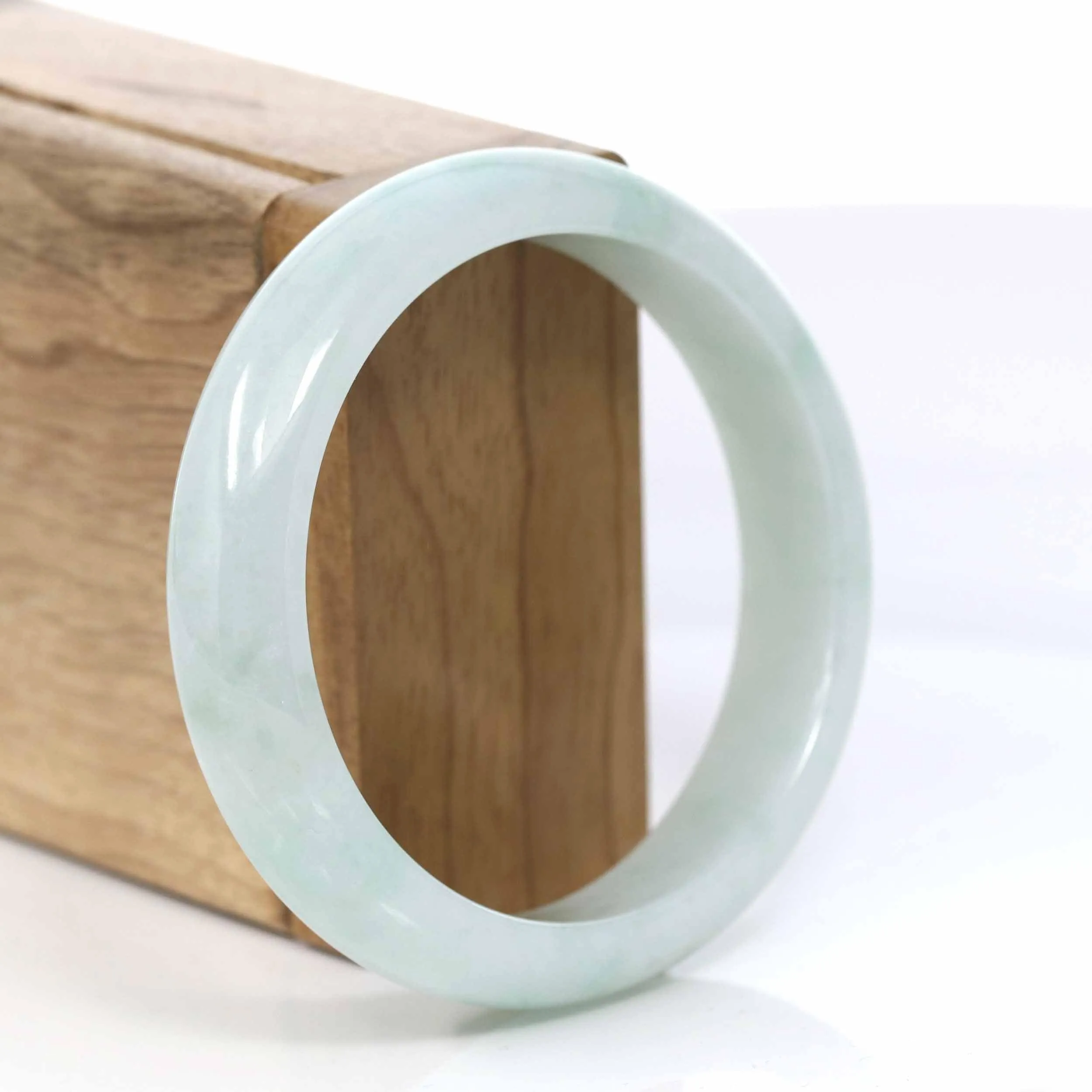 Classic Real Jade Jadeite Bangle Bracelet (57.52 mm) #414