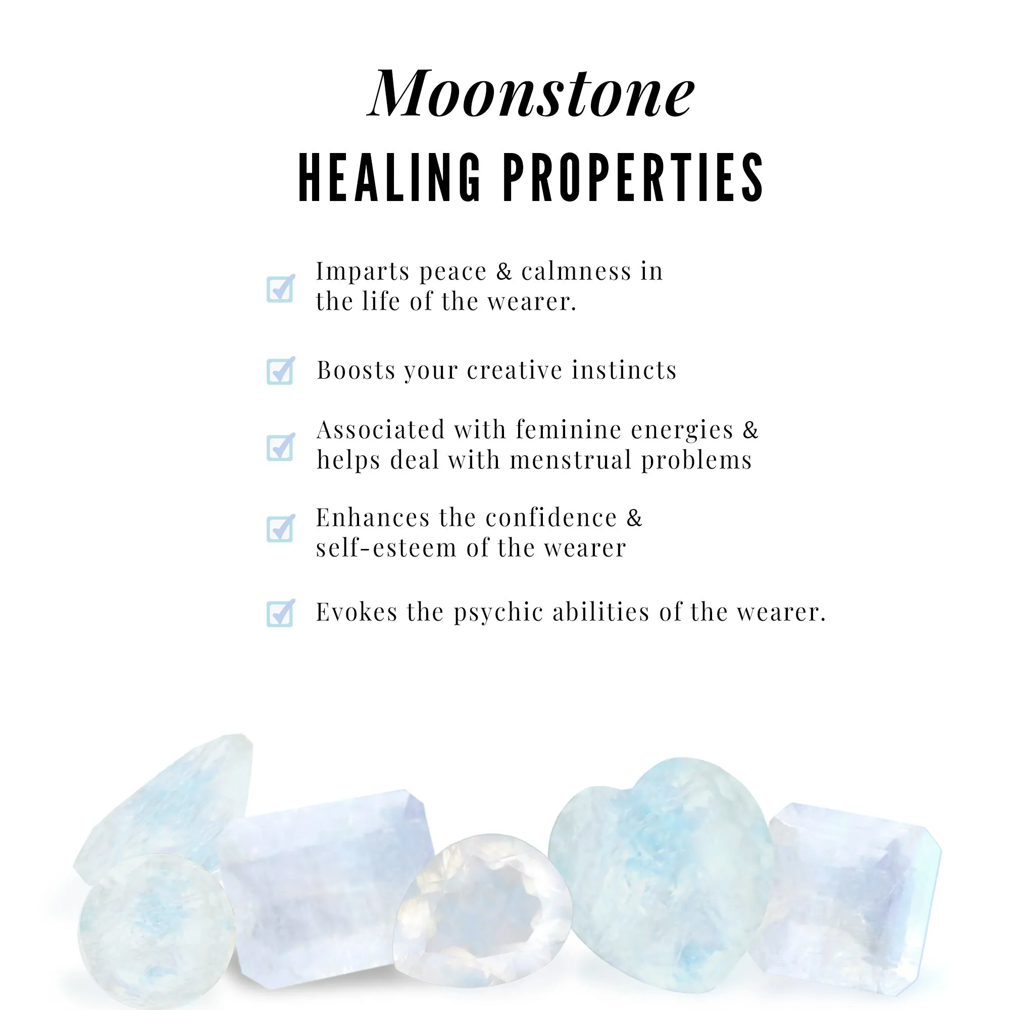 Claw Set Solitaire Moonstone Stud Earrings