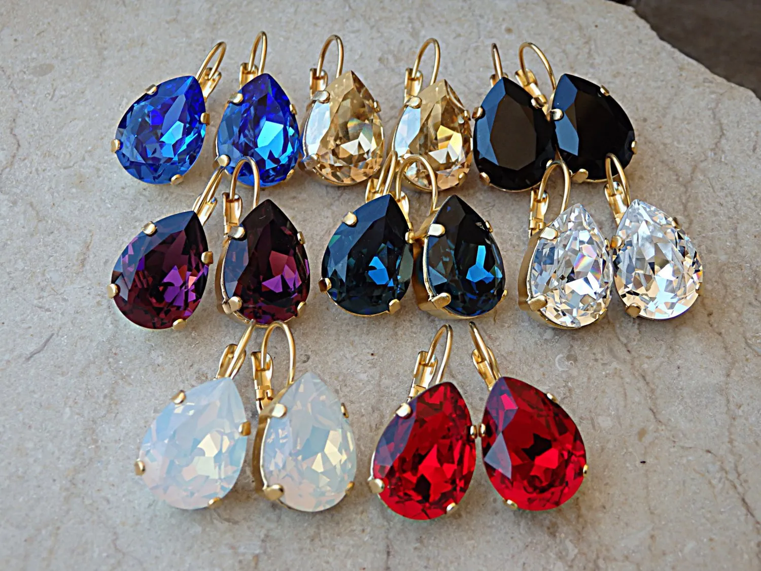Clear Drop Earrings