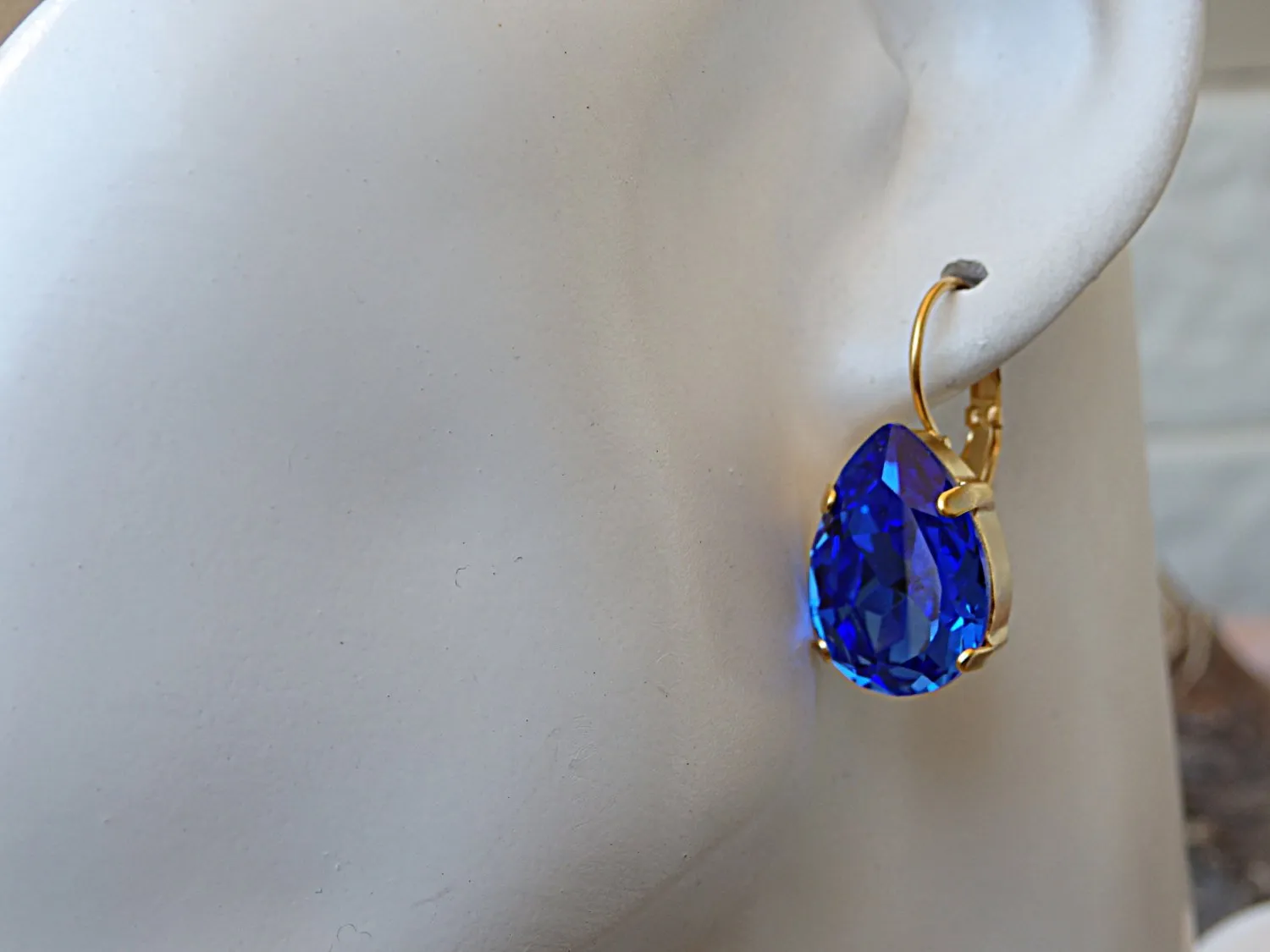 Clear Drop Earrings